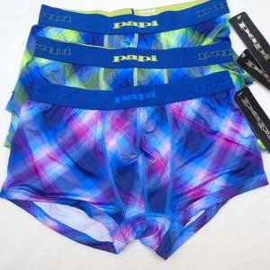 PAPI 3ct MENS MIXED PLAID VACATION RETREAT UNDERWEAR L NWT $78 LF